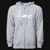 Icon Unisex Lightweight Loopback Terry Full-Zip Hooded Sweatshirt Thumbnail