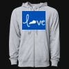 Icon Unisex Lightweight Loopback Terry Full-Zip Hooded Sweatshirt Thumbnail