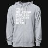 Icon Unisex Lightweight Loopback Terry Full-Zip Hooded Sweatshirt Thumbnail