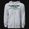 Icon Unisex Lightweight Loopback Terry Full-Zip Hooded Sweatshirt Thumbnail