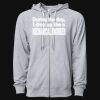 Icon Unisex Lightweight Loopback Terry Full-Zip Hooded Sweatshirt Thumbnail