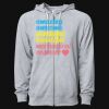 Icon Unisex Lightweight Loopback Terry Full-Zip Hooded Sweatshirt Thumbnail