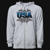 Icon Unisex Lightweight Loopback Terry Full-Zip Hooded Sweatshirt Thumbnail