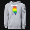 Icon Unisex Lightweight Loopback Terry Full-Zip Hooded Sweatshirt Thumbnail