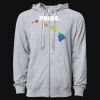 Icon Unisex Lightweight Loopback Terry Full-Zip Hooded Sweatshirt Thumbnail