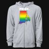 Icon Unisex Lightweight Loopback Terry Full-Zip Hooded Sweatshirt Thumbnail