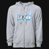 Icon Unisex Lightweight Loopback Terry Full-Zip Hooded Sweatshirt Thumbnail