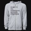 Icon Unisex Lightweight Loopback Terry Full-Zip Hooded Sweatshirt Thumbnail