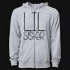 Icon Unisex Lightweight Loopback Terry Full-Zip Hooded Sweatshirt Thumbnail