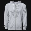 Icon Unisex Lightweight Loopback Terry Full-Zip Hooded Sweatshirt Thumbnail