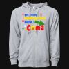 Icon Unisex Lightweight Loopback Terry Full-Zip Hooded Sweatshirt Thumbnail
