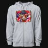 Icon Unisex Lightweight Loopback Terry Full-Zip Hooded Sweatshirt Thumbnail
