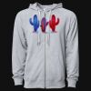 Icon Unisex Lightweight Loopback Terry Full-Zip Hooded Sweatshirt Thumbnail