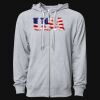 Icon Unisex Lightweight Loopback Terry Full-Zip Hooded Sweatshirt Thumbnail
