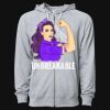 Icon Unisex Lightweight Loopback Terry Full-Zip Hooded Sweatshirt Thumbnail