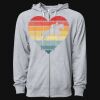 Icon Unisex Lightweight Loopback Terry Full-Zip Hooded Sweatshirt Thumbnail
