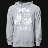 Icon Unisex Lightweight Loopback Terry Full-Zip Hooded Sweatshirt Thumbnail