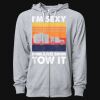 Icon Unisex Lightweight Loopback Terry Full-Zip Hooded Sweatshirt Thumbnail