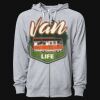 Icon Unisex Lightweight Loopback Terry Full-Zip Hooded Sweatshirt Thumbnail