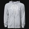 Icon Unisex Lightweight Loopback Terry Full-Zip Hooded Sweatshirt Thumbnail