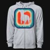 Icon Unisex Lightweight Loopback Terry Full-Zip Hooded Sweatshirt Thumbnail