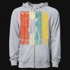 Icon Unisex Lightweight Loopback Terry Full-Zip Hooded Sweatshirt Thumbnail