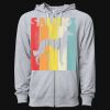 Icon Unisex Lightweight Loopback Terry Full-Zip Hooded Sweatshirt Thumbnail