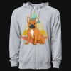 Icon Unisex Lightweight Loopback Terry Full-Zip Hooded Sweatshirt Thumbnail