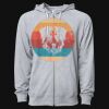 Icon Unisex Lightweight Loopback Terry Full-Zip Hooded Sweatshirt Thumbnail