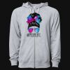 Icon Unisex Lightweight Loopback Terry Full-Zip Hooded Sweatshirt Thumbnail