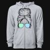 Icon Unisex Lightweight Loopback Terry Full-Zip Hooded Sweatshirt Thumbnail
