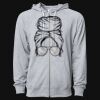 Icon Unisex Lightweight Loopback Terry Full-Zip Hooded Sweatshirt Thumbnail