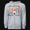 Icon Unisex Lightweight Loopback Terry Full-Zip Hooded Sweatshirt Thumbnail
