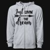 Icon Unisex Lightweight Loopback Terry Full-Zip Hooded Sweatshirt Thumbnail
