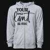 Icon Unisex Lightweight Loopback Terry Full-Zip Hooded Sweatshirt Thumbnail