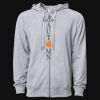 Icon Unisex Lightweight Loopback Terry Full-Zip Hooded Sweatshirt Thumbnail