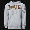 Icon Unisex Lightweight Loopback Terry Full-Zip Hooded Sweatshirt Thumbnail