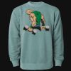 Unisex Midweight Pigment-Dyed Crewneck Sweatshirt Thumbnail