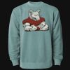 Unisex Midweight Pigment-Dyed Crewneck Sweatshirt Thumbnail