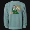 Unisex Midweight Pigment-Dyed Crewneck Sweatshirt Thumbnail