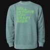 Unisex Midweight Pigment-Dyed Crewneck Sweatshirt Thumbnail