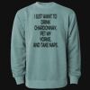Unisex Midweight Pigment-Dyed Crewneck Sweatshirt Thumbnail