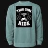 Unisex Midweight Pigment-Dyed Crewneck Sweatshirt Thumbnail