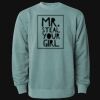Unisex Midweight Pigment-Dyed Crewneck Sweatshirt Thumbnail