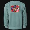 Unisex Midweight Pigment-Dyed Crewneck Sweatshirt Thumbnail