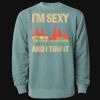 Unisex Midweight Pigment-Dyed Crewneck Sweatshirt Thumbnail