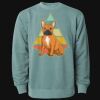 Unisex Midweight Pigment-Dyed Crewneck Sweatshirt Thumbnail