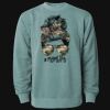 Unisex Midweight Pigment-Dyed Crewneck Sweatshirt Thumbnail