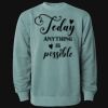 Unisex Midweight Pigment-Dyed Crewneck Sweatshirt Thumbnail