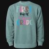 Unisex Midweight Pigment-Dyed Crewneck Sweatshirt Thumbnail